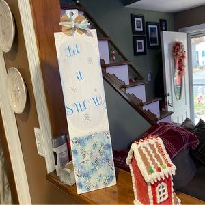 Hand painted decorative signs from repurposed wood
